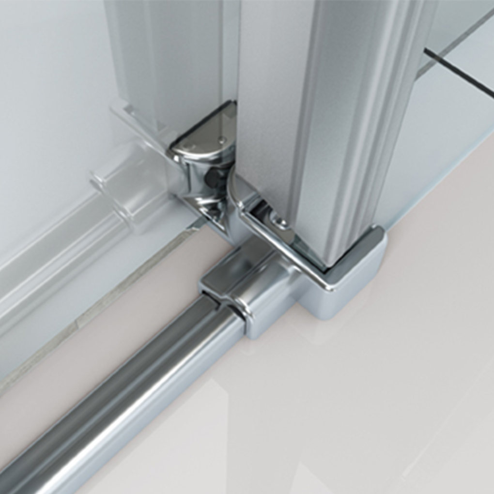 Wiesbaden Slide Nis Schuifdeur 8mm Nano Helder Glas / Chroom